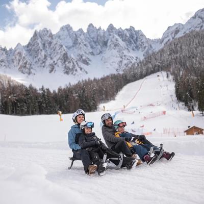 Rodelen in Zuid-Tirol